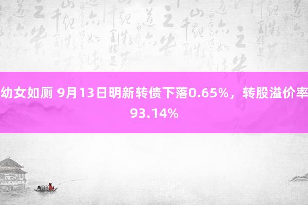 幼女如厕 9月13日明新转债下落0.65%，转股溢价率93.14%