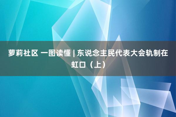 萝莉社区 一图读懂 | 东说念主民代表大会轨制在虹口（上）