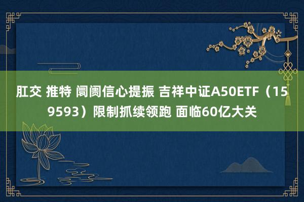 肛交 推特 阛阓信心提振 吉祥中证A50ETF（159593）限制抓续领跑 面临60亿大关