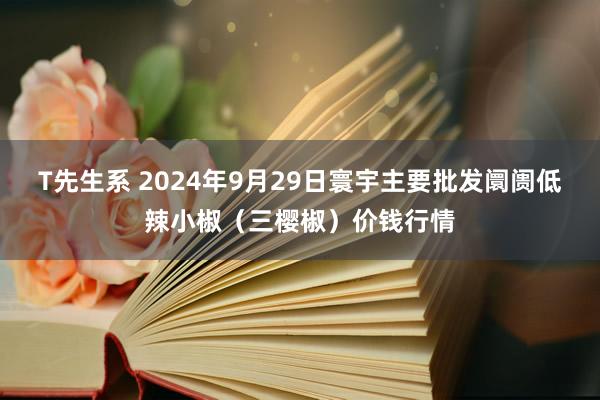 T先生系 2024年9月29日寰宇主要批发阛阓低辣小椒（三樱椒）价钱行情