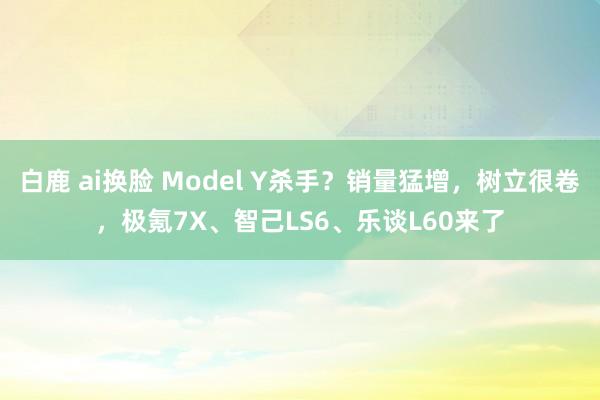 白鹿 ai换脸 Model Y杀手？销量猛增，树立很卷，极氪7X、智己LS6、乐谈L60来了