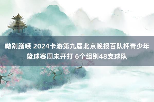 呦剐蹭哦 2024卡游第九届北京晚报百队杯青少年篮球赛周末开打 6个组别48支球队