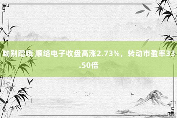 呦剐蹭哦 顺络电子收盘高涨2.73%，转动市盈率33.50倍