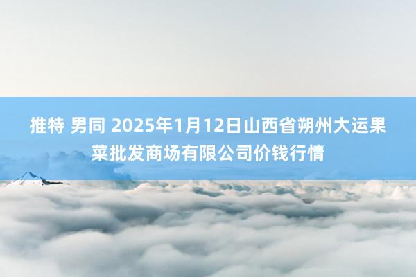 推特 男同 2025年1月12日山西省朔州大运果菜批发商场有限公司价钱行情